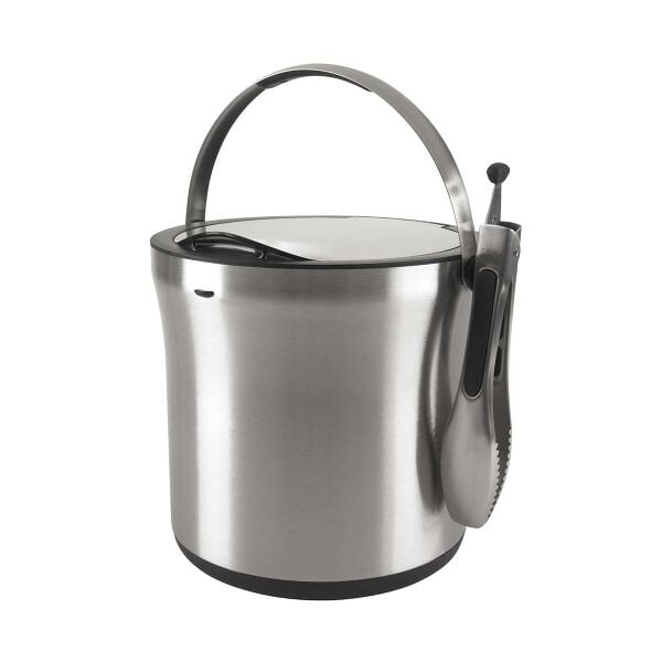 Steel Ice Bucket & Tong Set L7