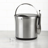 Steel Ice Bucket & Tong Set L7
