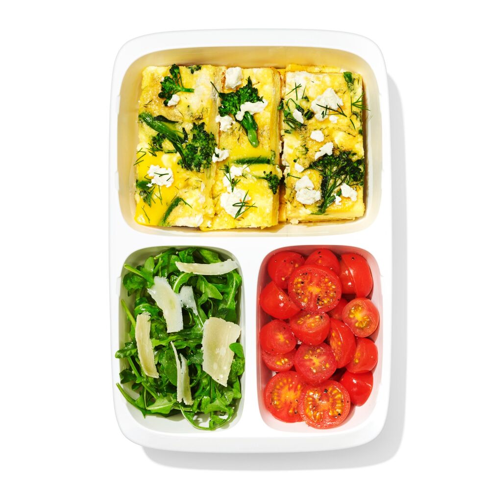 Prep & Go 4.1-Cup Divided Container - Ocean Blue N6