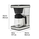 8-Cup Coffee Maker with Podless Single-Serve Function and Glass Carafe L5