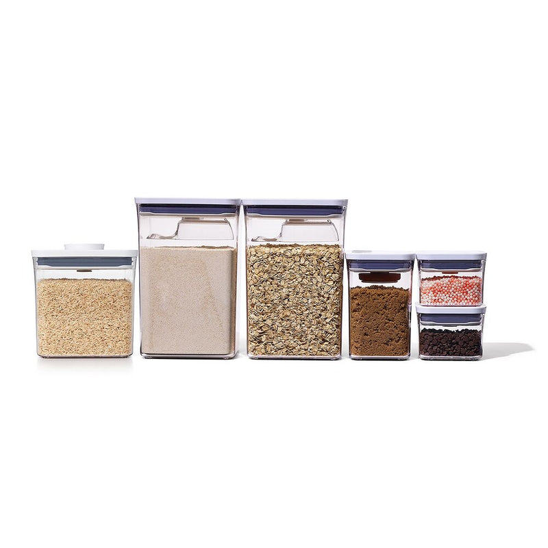 8-Piece POP Container Baking Set & POP Container - Big Square Short (2.8 Qt.) Bundle T2