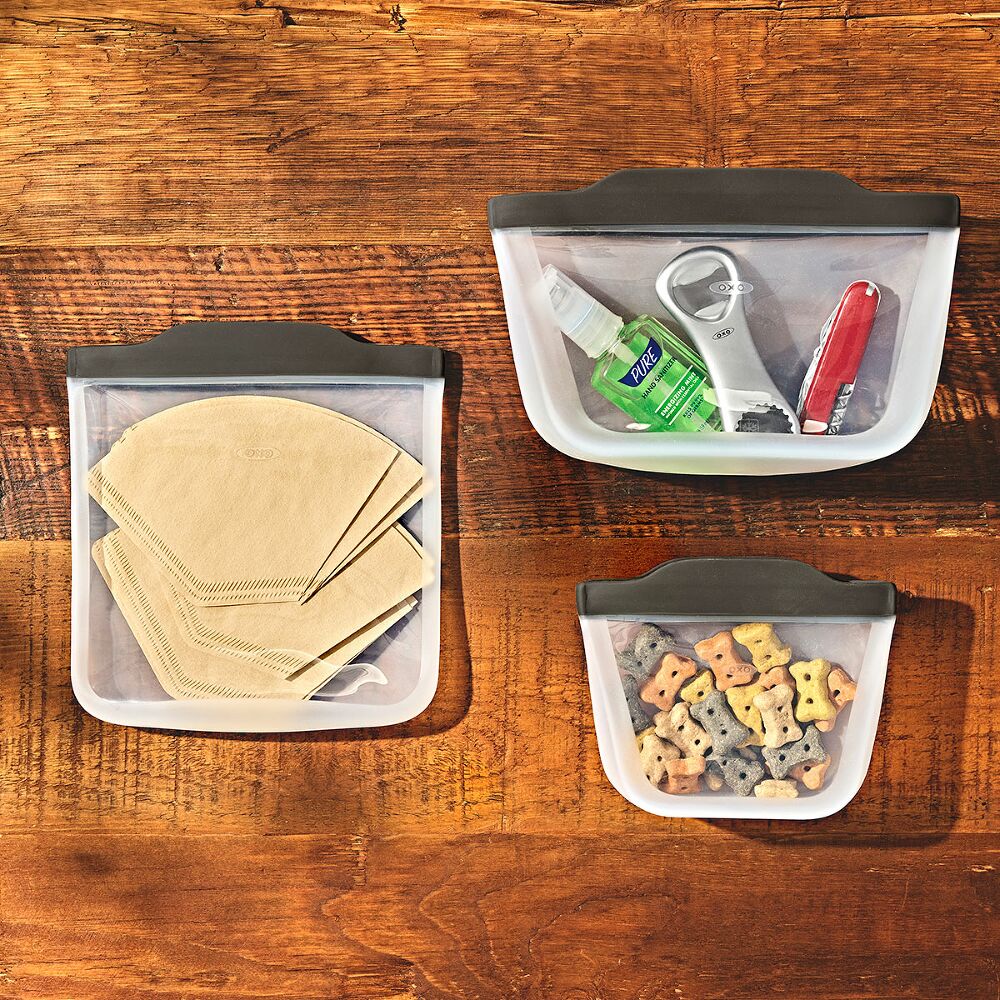 Outdoor Silicone Reusable Stand Up Bag Quart (32 oz) G7