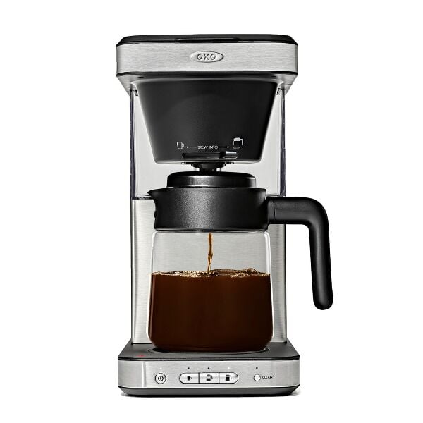 8-Cup Coffee Maker with Podless Single-Serve Function and Glass Carafe L5