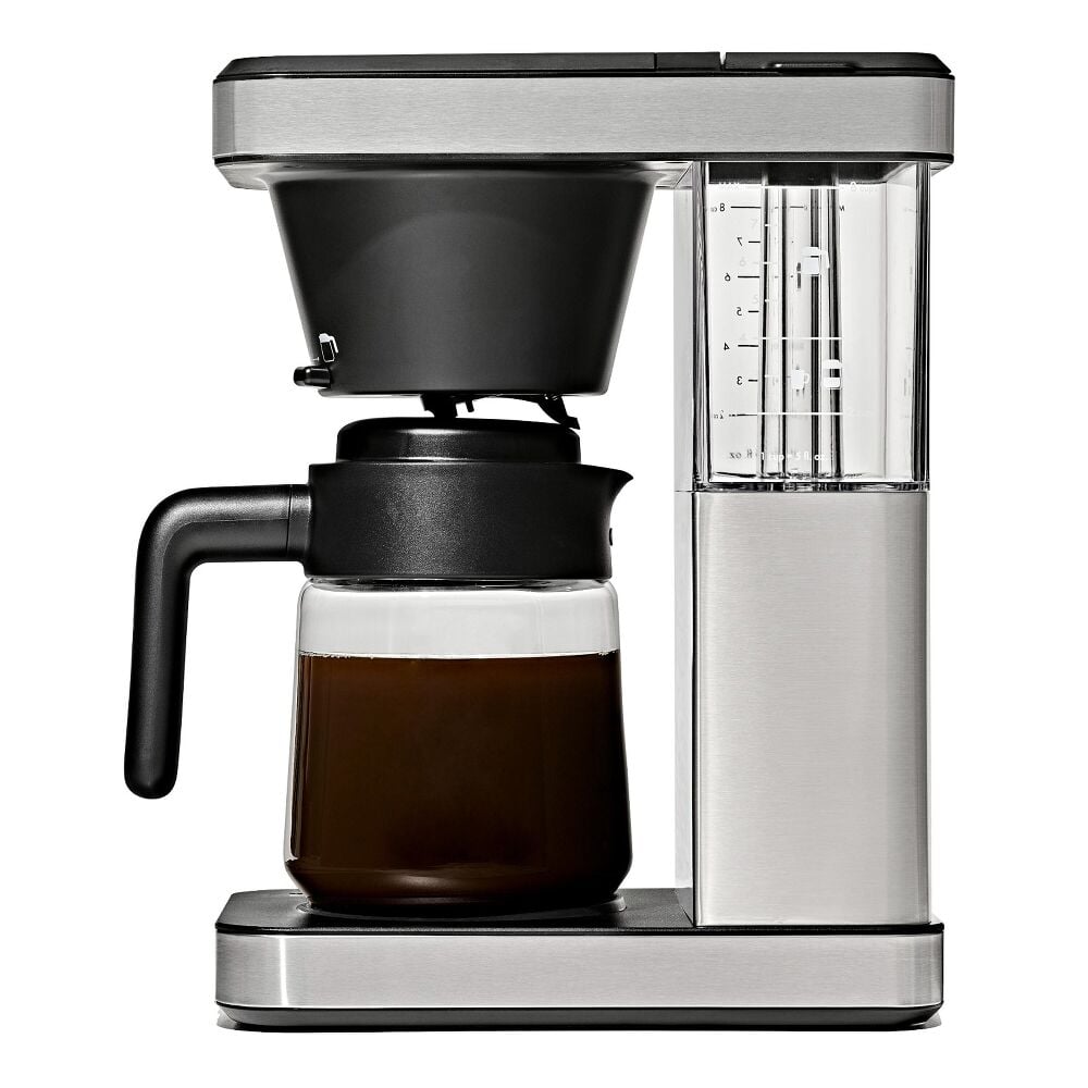 8-Cup Coffee Maker with Podless Single-Serve Function and Glass Carafe L5