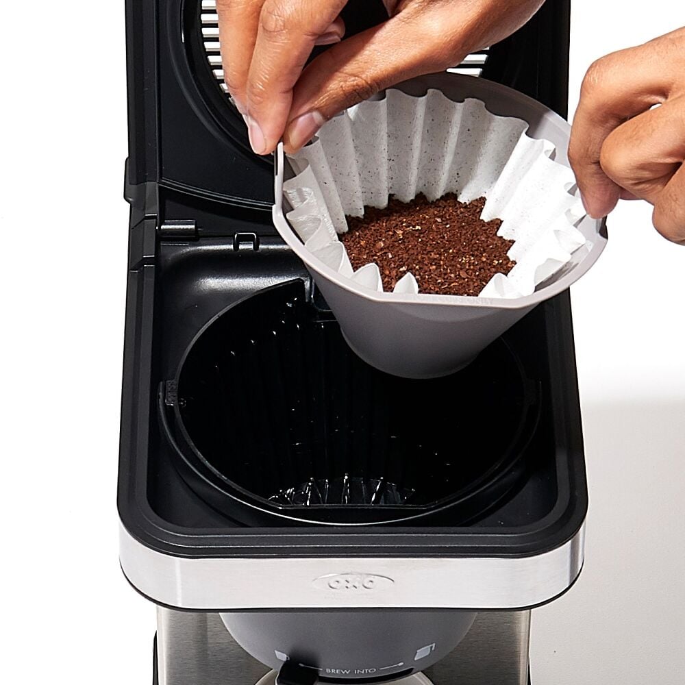 8-Cup Coffee Maker with Podless Single-Serve Function and Glass Carafe L5