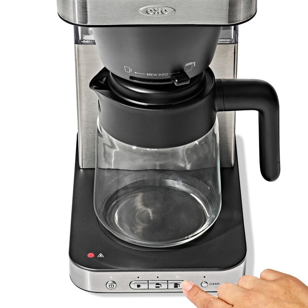 8-Cup Coffee Maker with Podless Single-Serve Function and Glass Carafe L5