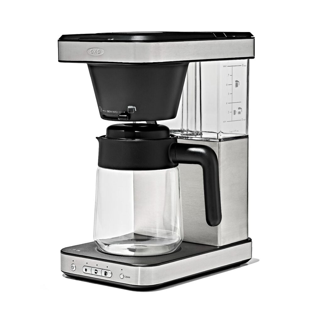 8-Cup Coffee Maker with Podless Single-Serve Function and Glass Carafe L5