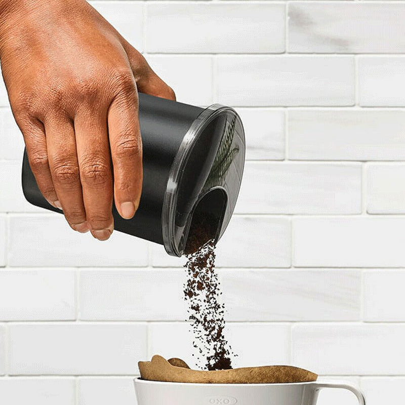 Replacement Coffee Grounds Container for Conical Burr Coffee Grinder - Matte Black P3