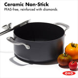 Ceramic Professional Non-Stick 5QT Stock Pot with Lid T6