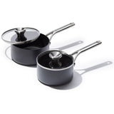Ceramic Professional Non-Stick 4-Piece Saucepan Set (1.7 Qt & 2.3 Qt) N6