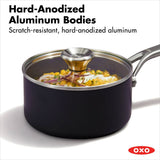 Ceramic Professional Non-Stick 4-Piece Saucepan Set (1.7 Qt & 2.3 Qt) N6