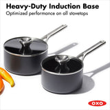 Ceramic Professional Non-Stick 4-Piece Saucepan Set (1.7 Qt & 2.3 Qt) N6