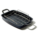 Carbon Steel Obsidian Series Roaster with Rack D8