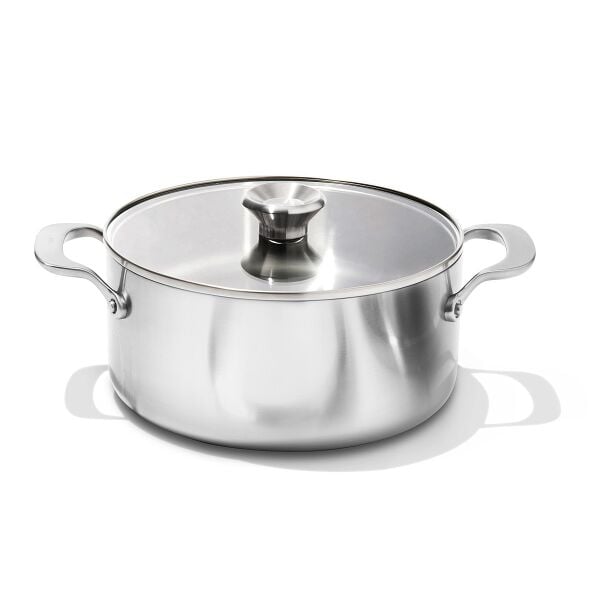 Stainless Steel Mira Series 5.2qt Casserole And Lid I8