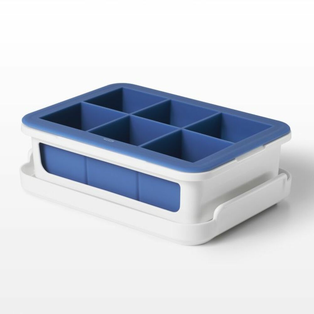 Covered Silicone Ice Cube Tray-Large Cube H7