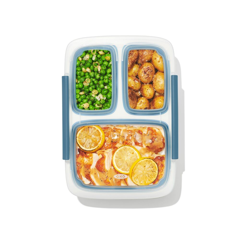 Prep & Go 4.1-Cup Divided Container - Ocean Blue N6