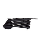 7 Piece Plastic Measuring Spoons - Black V2