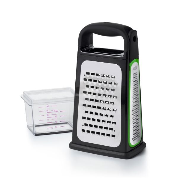 Etched Box Grater With Removable Zester I3