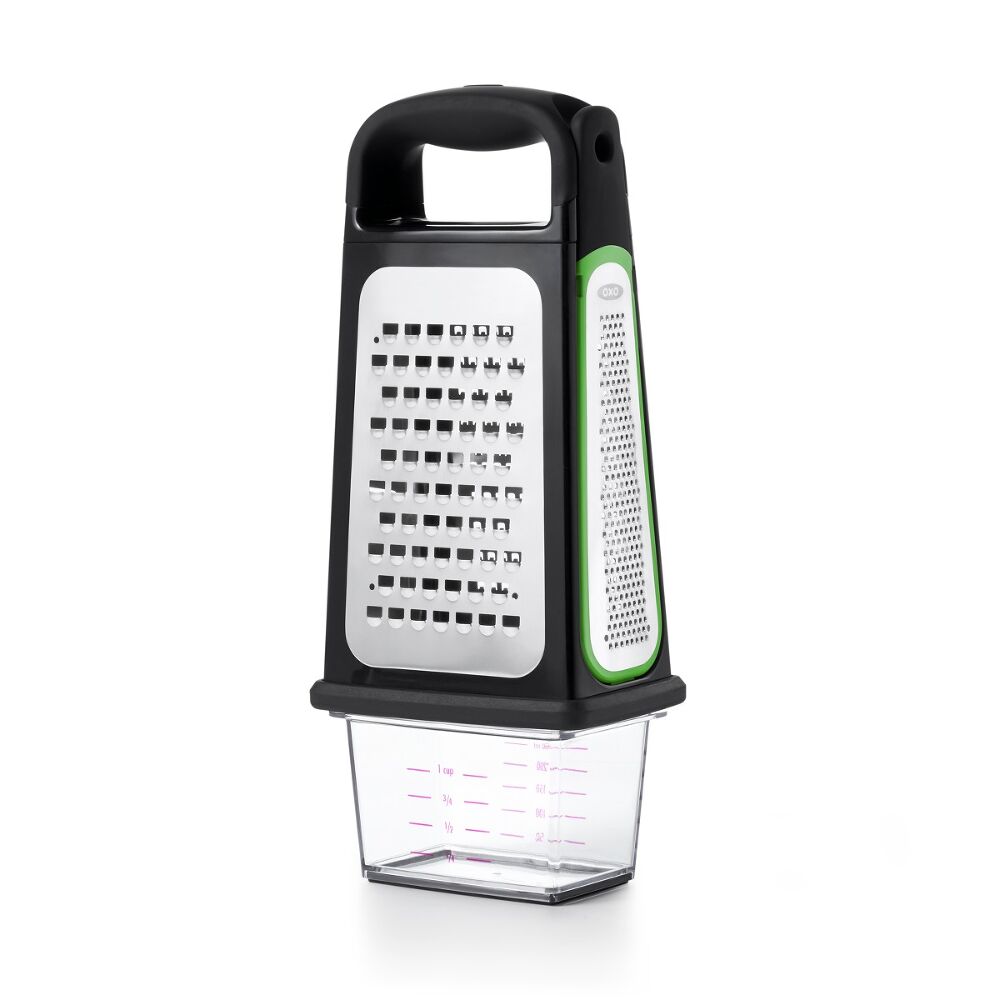 Etched Box Grater With Removable Zester I3
