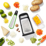 Etched Box Grater With Removable Zester I3
