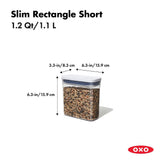 POP Container - Slim Rectangle Short (1.2 Qt.) E9