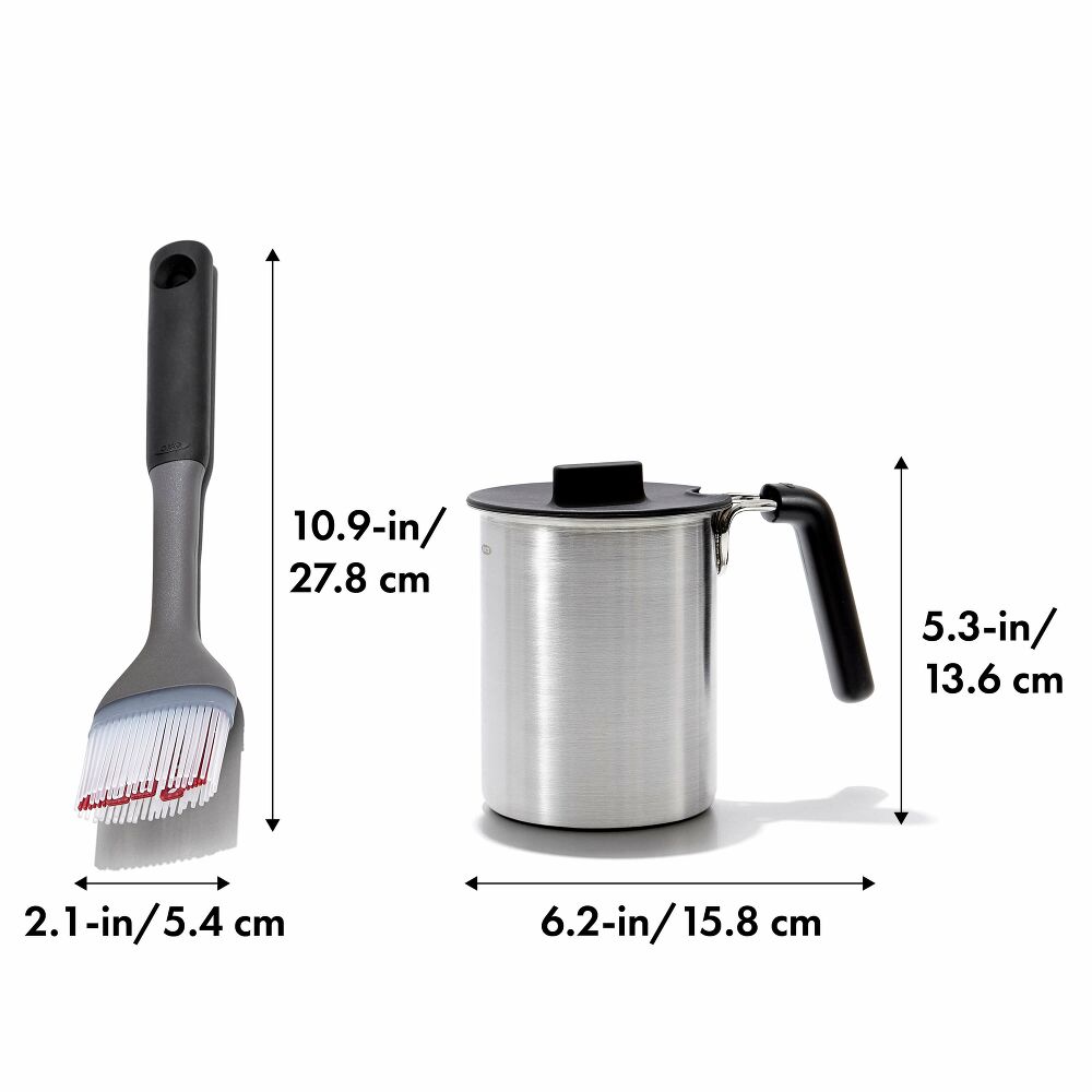 Grilling Basting Pot and Brush Set T5