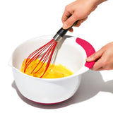 3 Piece Mixing Bowl Set New Colored Handles W0
