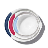 3 Piece Mixing Bowl Set New Colored Handles W0