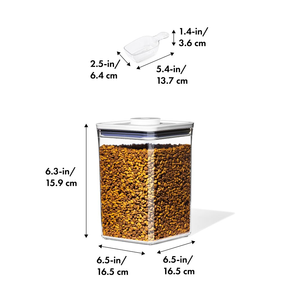 OXO Good Grips Pet POP Container – 4.4 Qt/4.2 L with Scoop R1