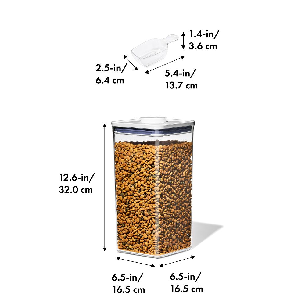 OXO Good Grips Pet POP Container – 6.0 Qt/5.7 L with Half Scoop O9