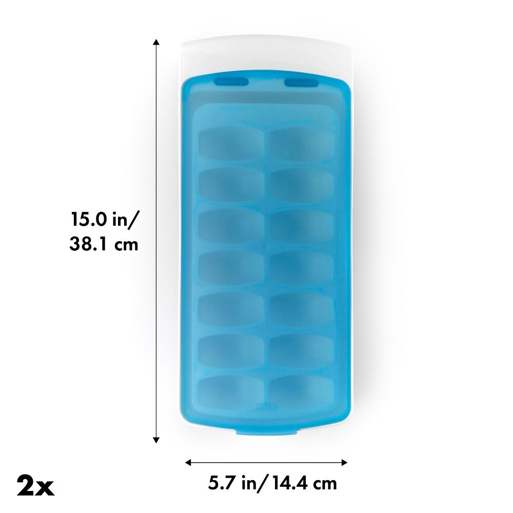 No-Spill Ice Cube Tray - 2 Pack A6