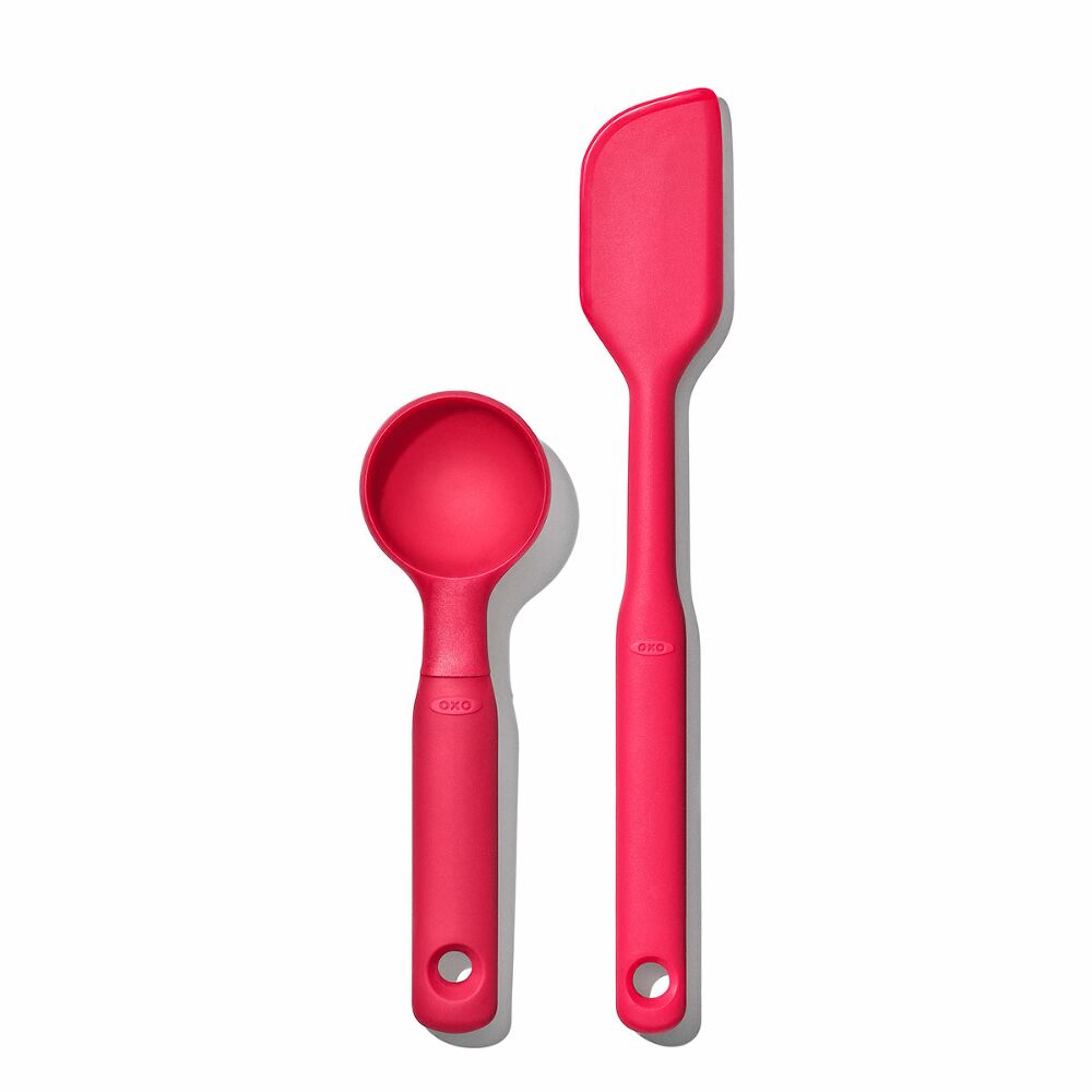Silicone Cookie Scoop & Small Spatula Set O0
