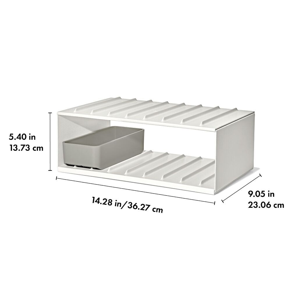 Water Bottle Organizer with Accessory Bin A3