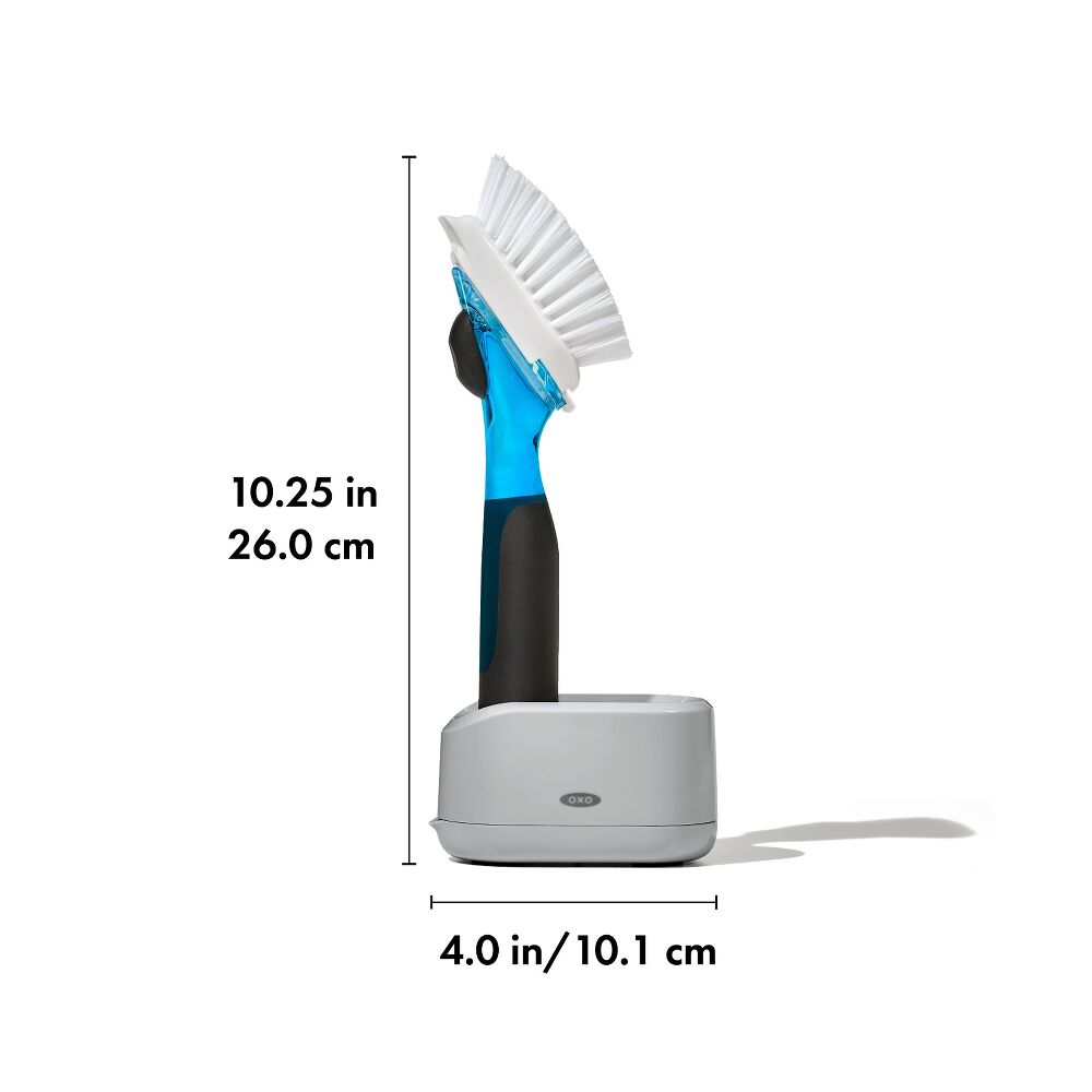 Soap Dispensing Dish Brush Storage Set A7