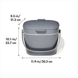 Easy-Clean Compost Bin - 1.75 Gal H7
