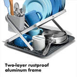 OXO Good Grips Aluminum Fold Flat Dish Rack T6