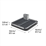 OXO Good Grips Aluminum Fold Flat Dish Rack T6