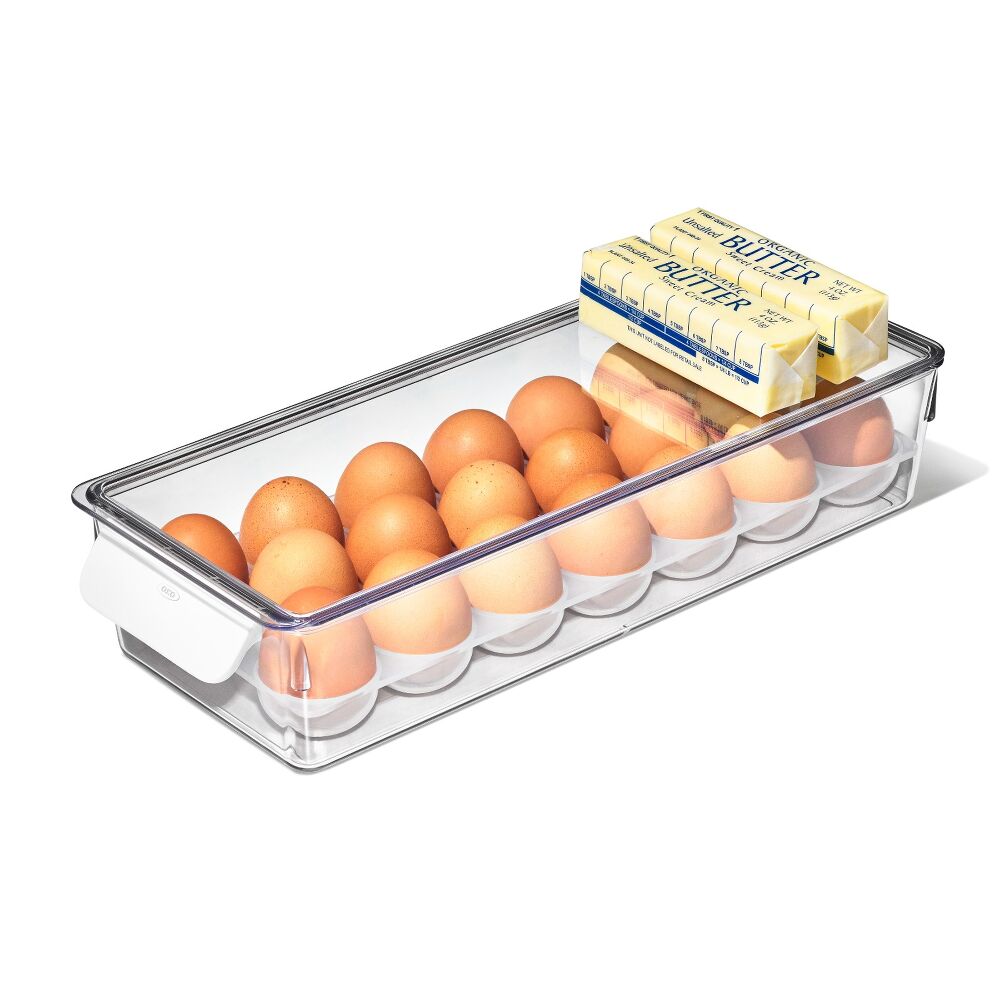 Refrigerator Egg Bin With Removable Tray O4