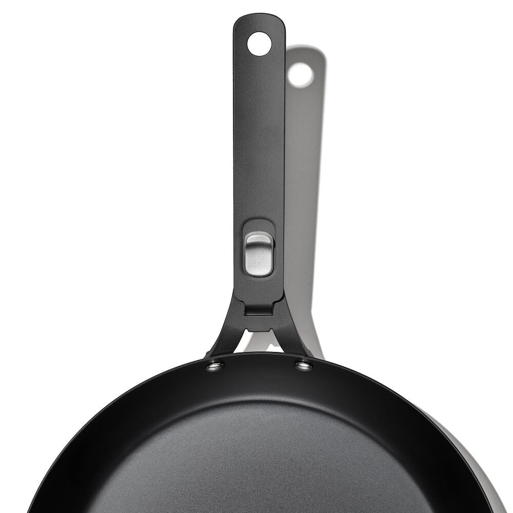 Outdoor 12-inch Carbon Steel Pan with Removable Handle F6