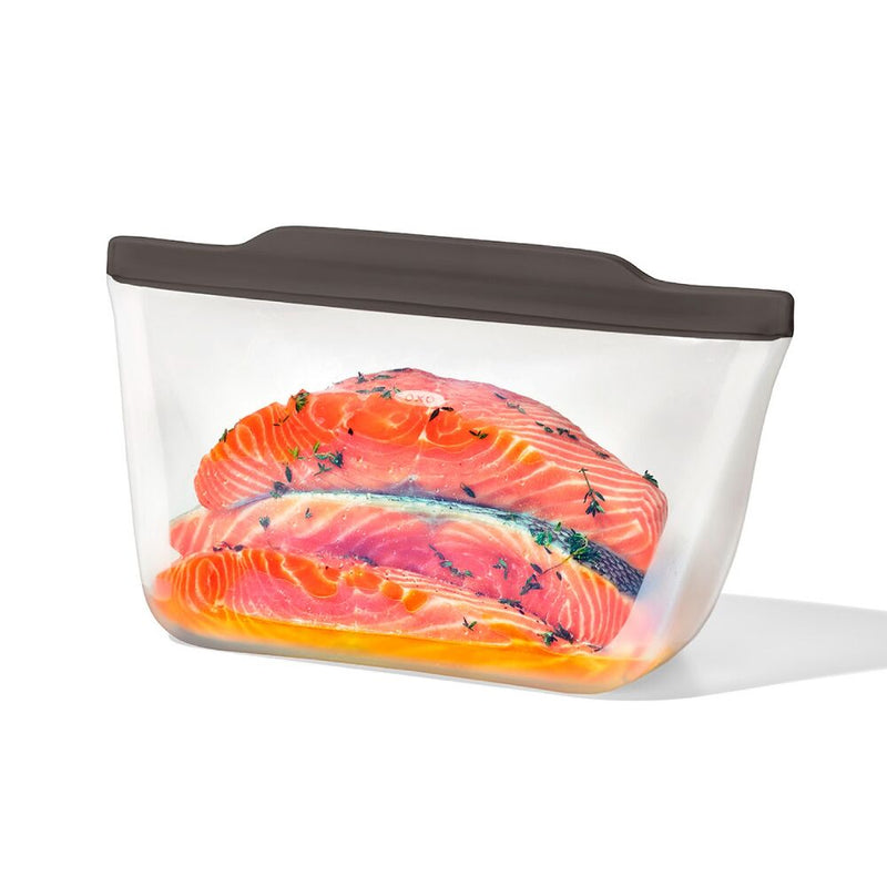 Outdoor Silicone Reusable Stand Up Bag Half Gallon (64 oz) L1