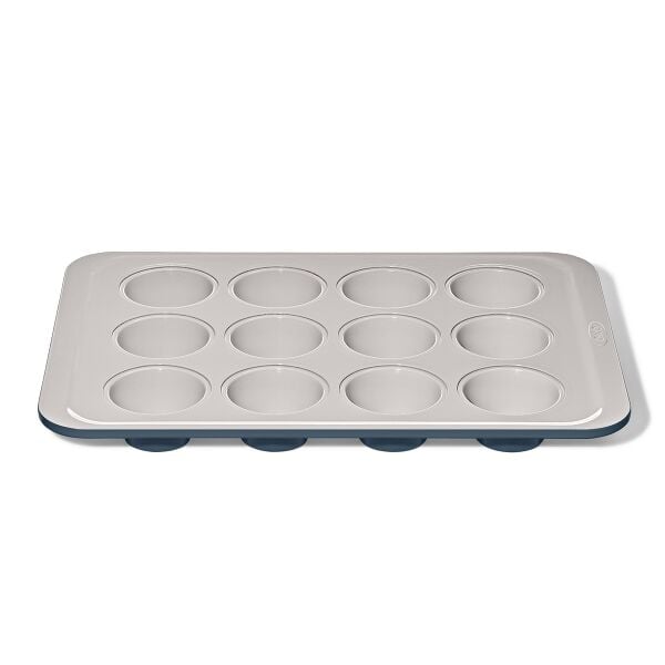 Non-Stick Pro Ceramic Coated Metal Bakeware 12 Cup Muffin Pan K0