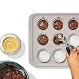 Non-Stick Pro Ceramic Coated Metal Bakeware 12 Cup Muffin Pan K0