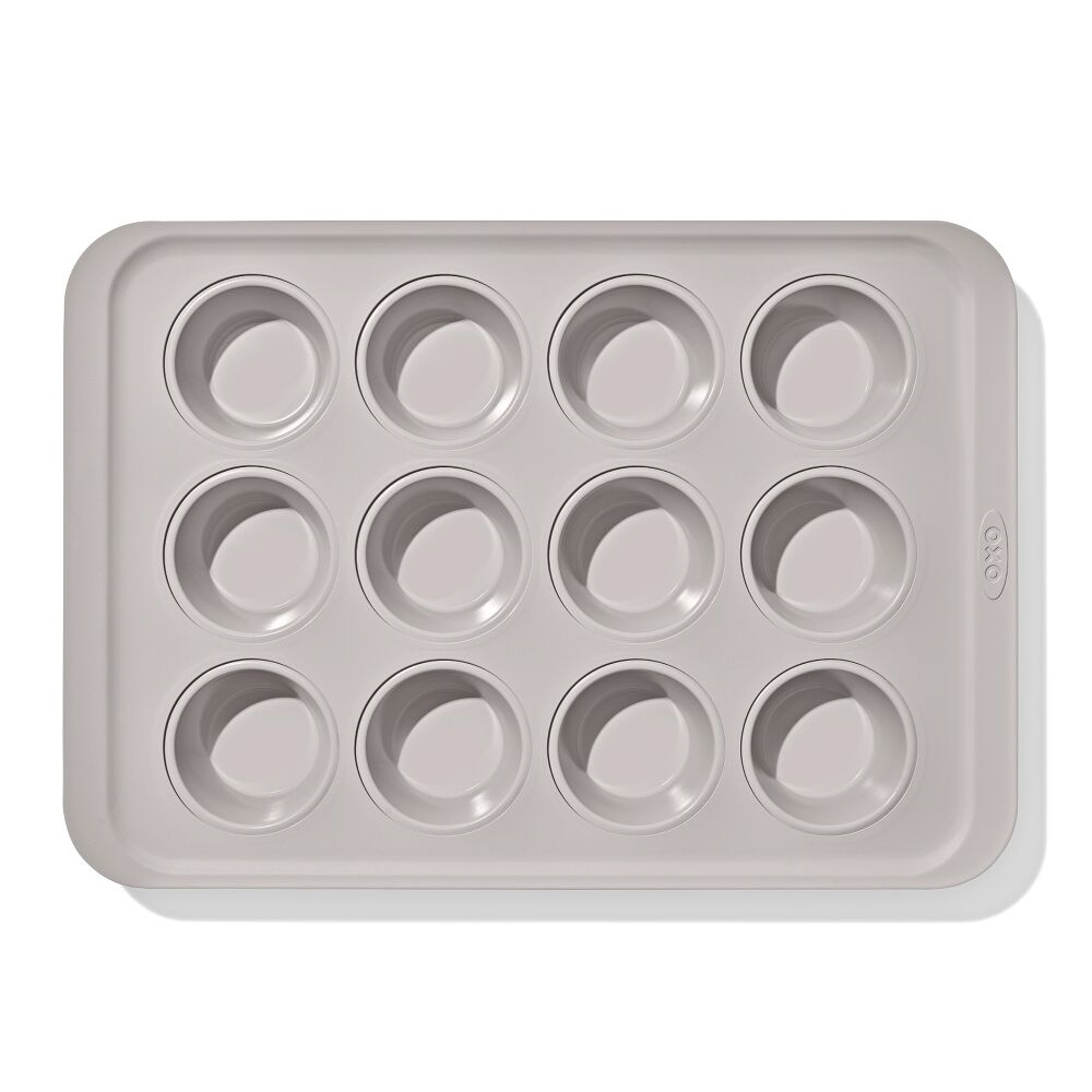 Non-Stick Pro Ceramic Coated Metal Bakeware 12 Cup Muffin Pan K0