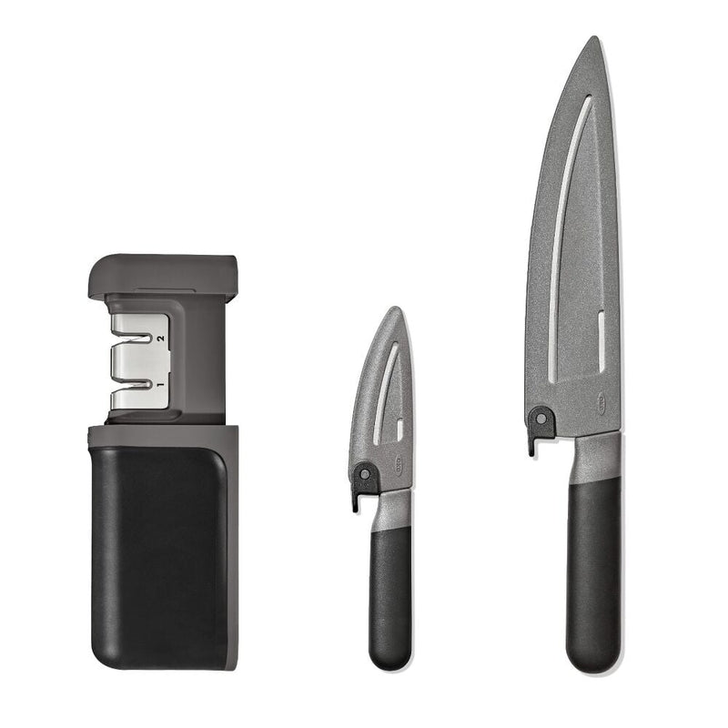 3-Piece Knife & Sharpener Set S6