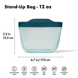 Silicone Reusable Bag - Stand-Up Snack (12 oz) – Lagoon P6