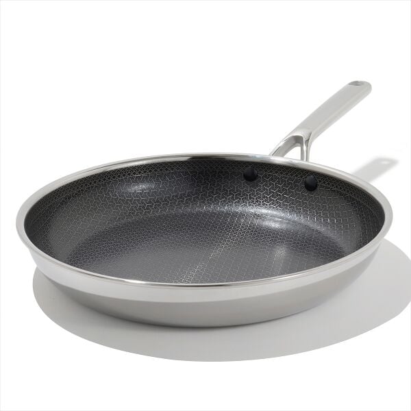 Trident Hybrid Non-Stick Stainless Steel 12 in Fry Pan X3