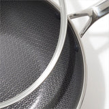 Trident Hybrid Non-Stick Stainless Steel 5 Qt Wok with Lid M7