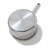 Trident Hybrid Non-Stick Stainless Steel 2.5 Qt Saucepan with Lid M9