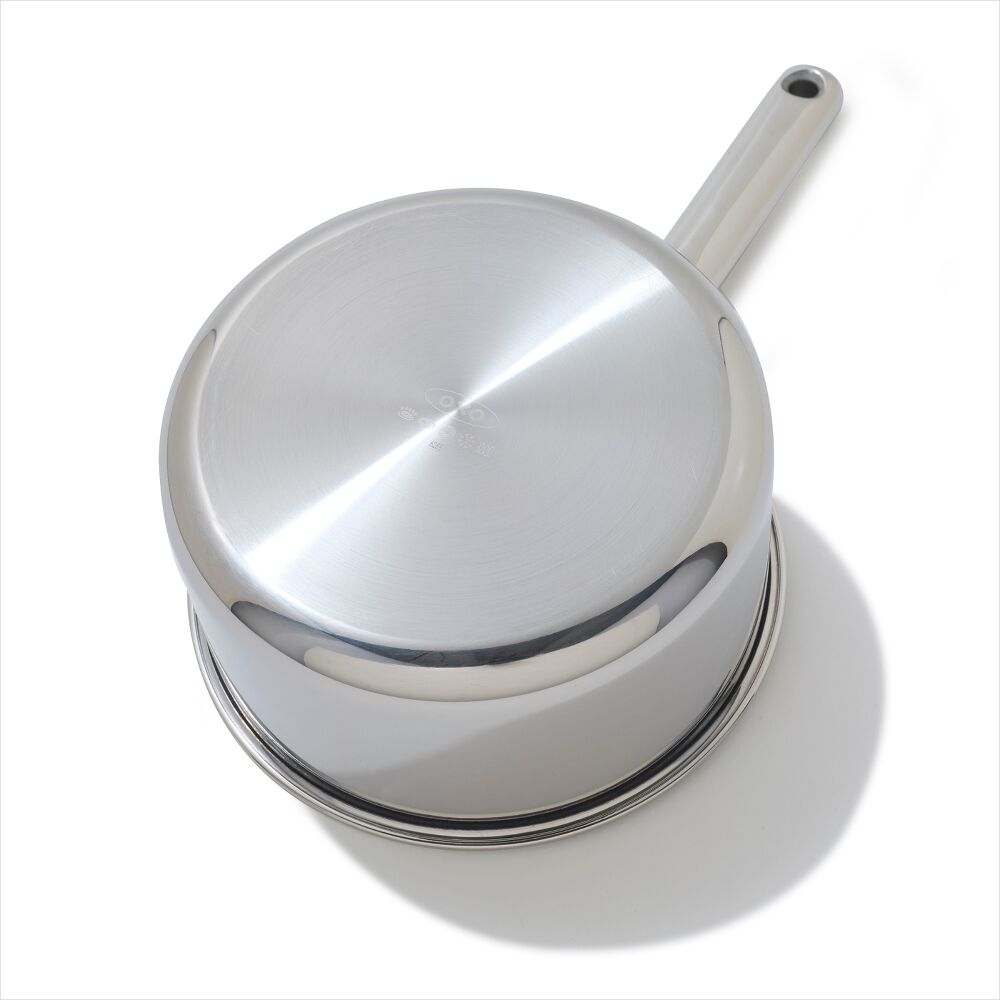 Trident Hybrid Non-Stick Stainless Steel 2.5 Qt Saucepan with Lid M9