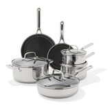 Trident Hybrid Non-Stick Stainless Steel 10-Piece Set D3